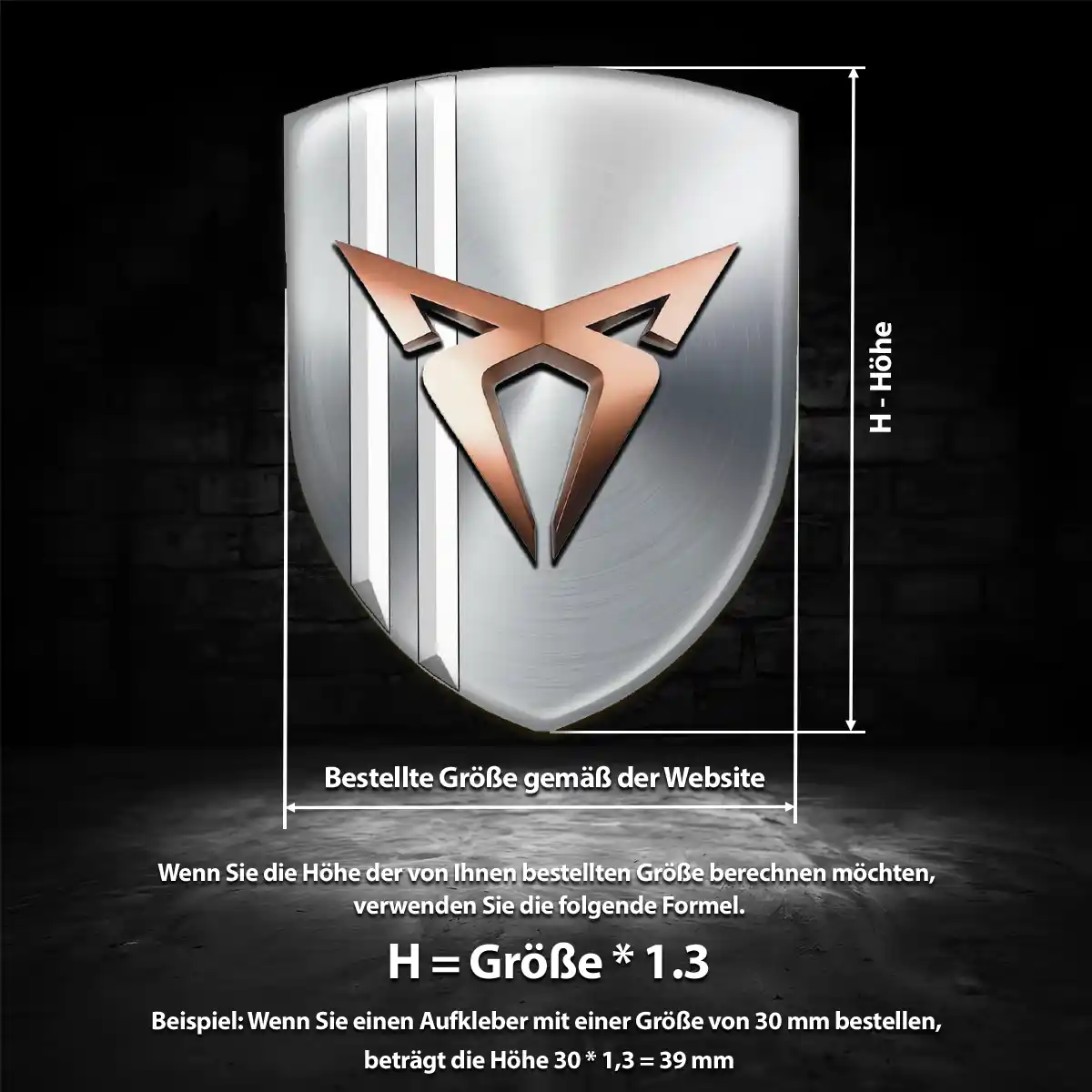 Cupra Aufkleber Emblem Limitierte Auflage