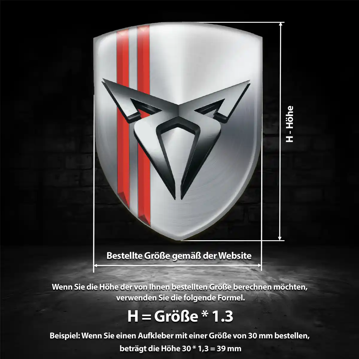Cupra Aufkleber Emblem Wappen Auto Limitierte Auflage