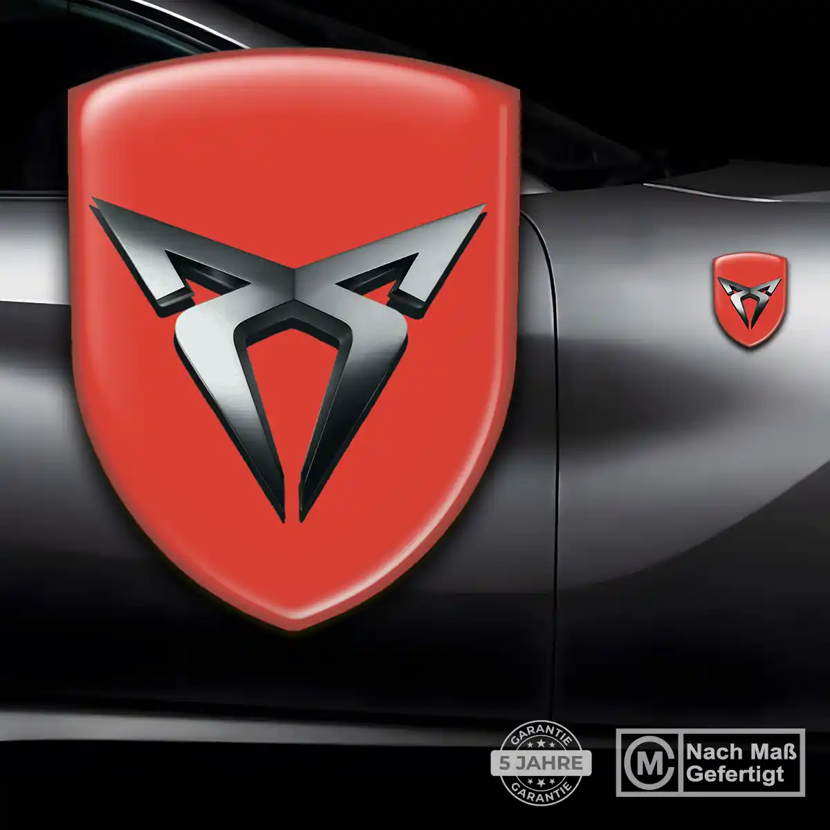 Cupra Aufkleber Emblem Wappen Auto Premium-Edition