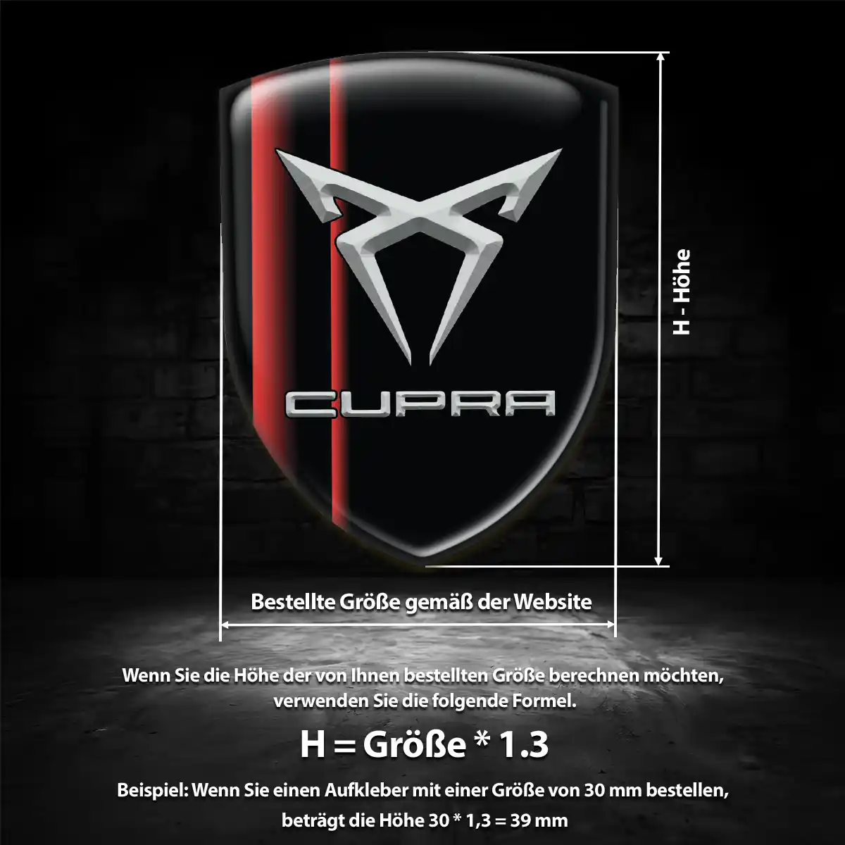 Cupra Aufkleber Emblem Wappen Limitierte Auflage