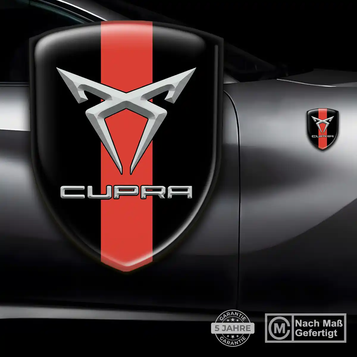 Cupra Aufkleber Emblem Wappen Premium-Edition