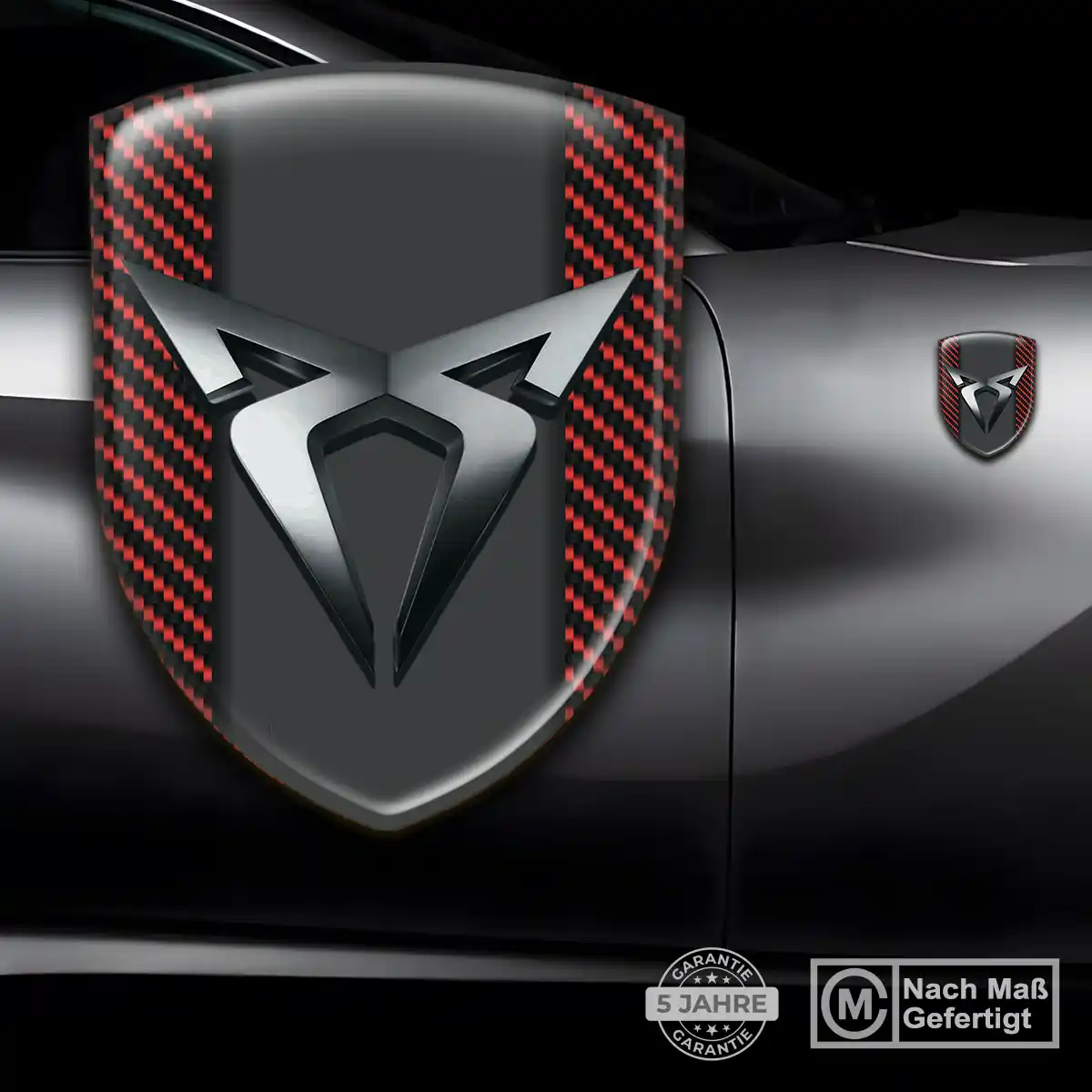 Cupra Aufkleber Embleme Silikon Premium-Edition