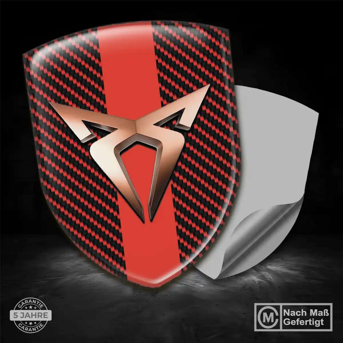 Cupra Aufkleber Embleme Silikon Premiumqualität
