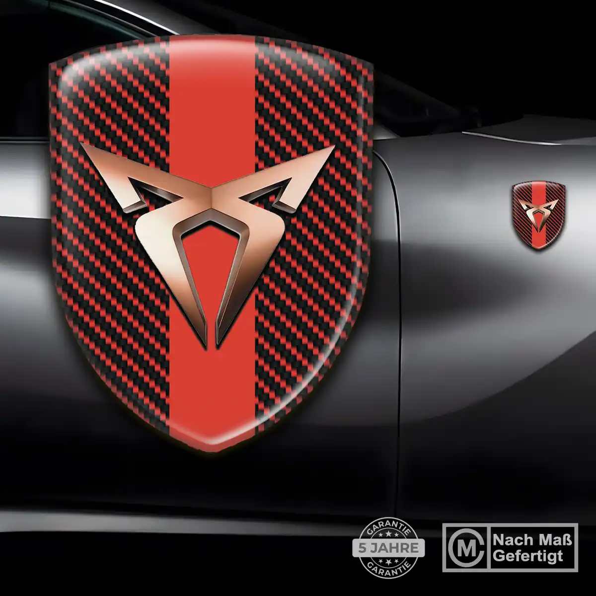 Cupra Aufkleber Embleme Silikon Premiumqualität
