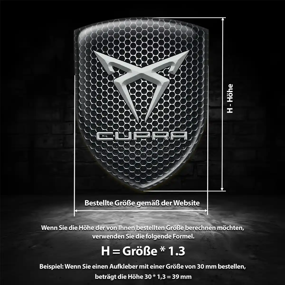 Cupra Aufkleber Silikon Embleme Auto Limitierte Auflage