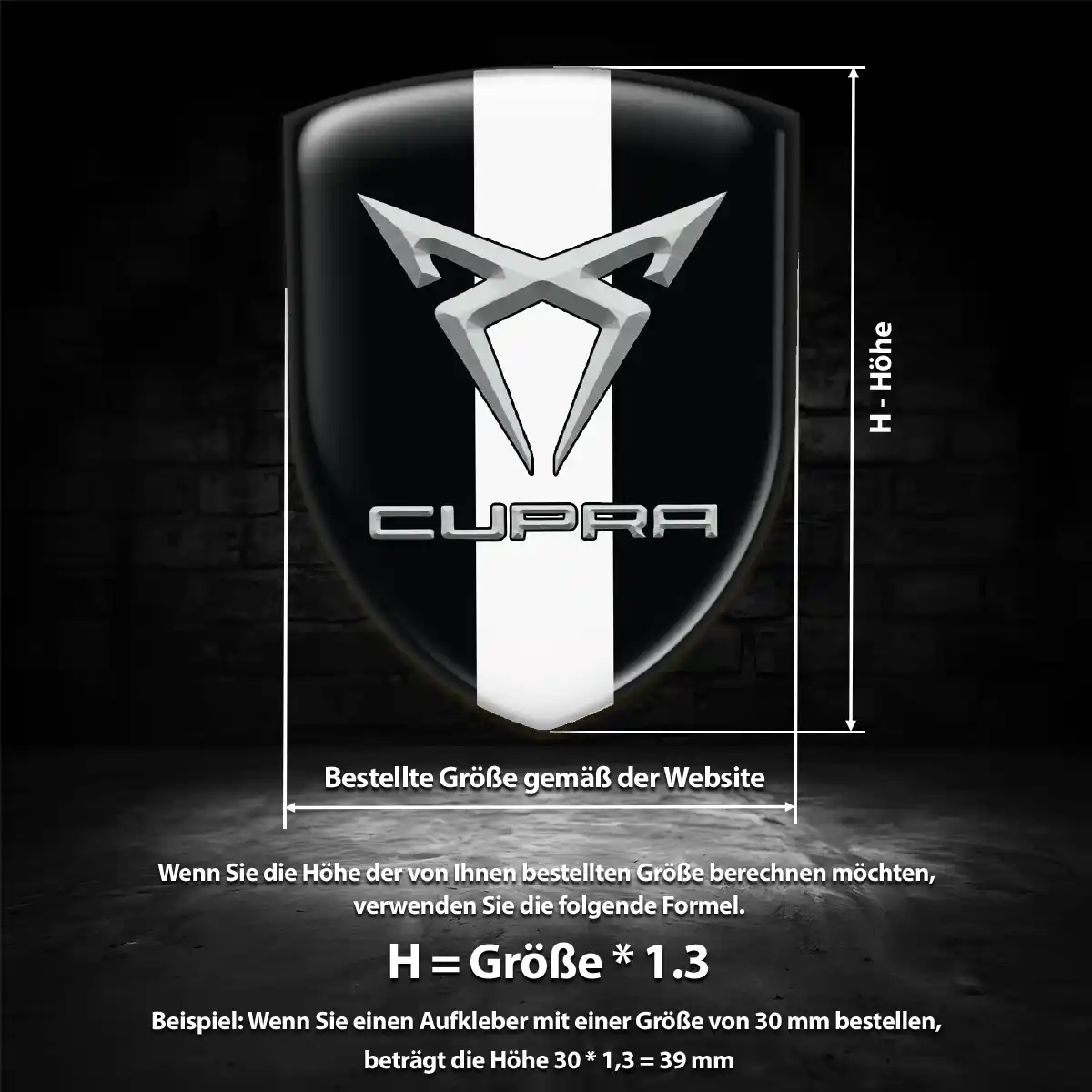 Cupra Aufkleber Silikon Embleme Auto Stilvolles Design