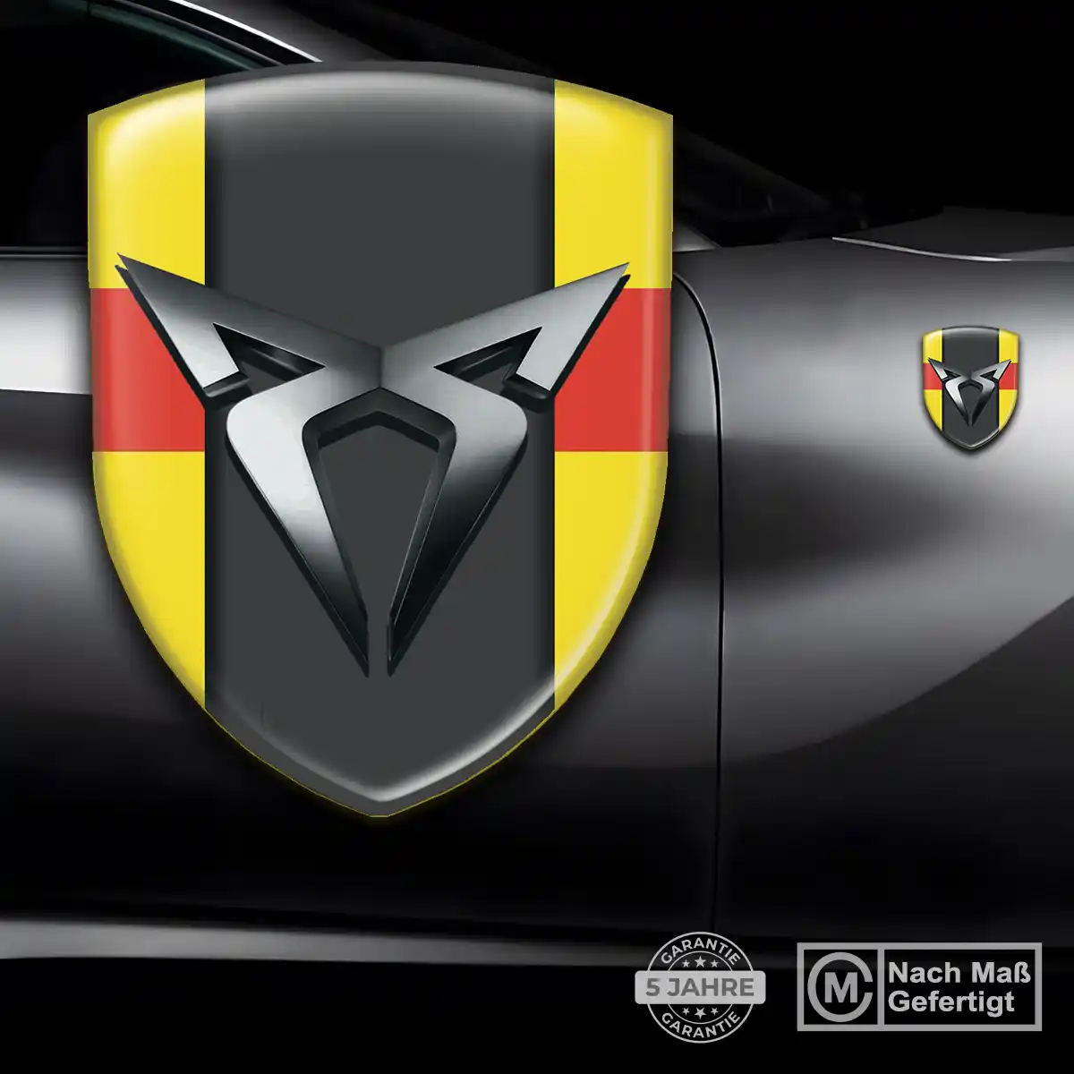 Cupra Aufkleber Wappen Emblem Auto Premium-Edition