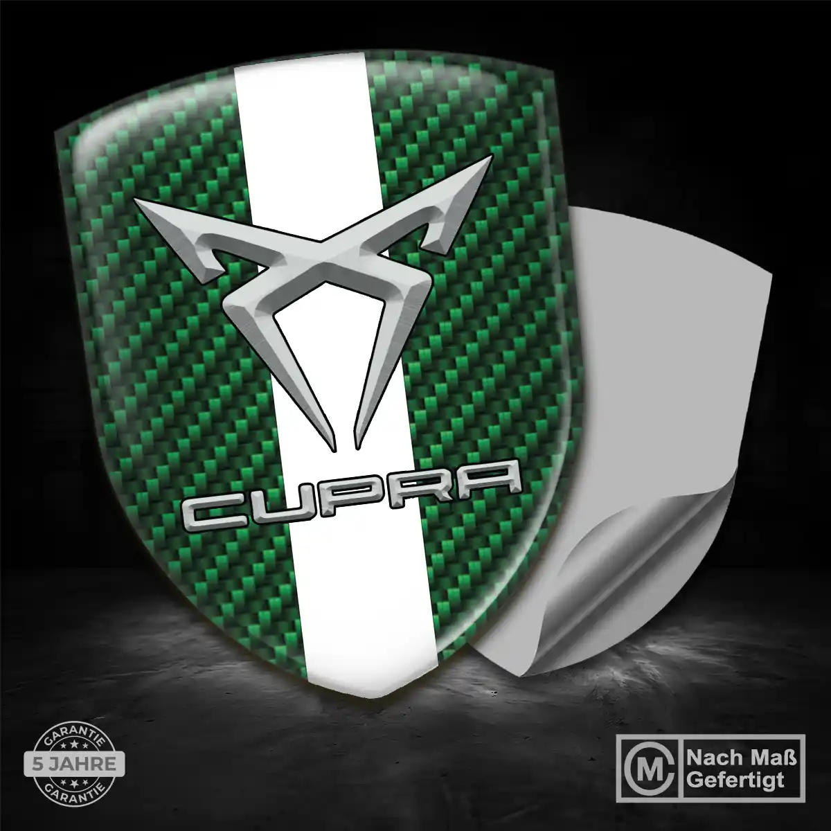 Cupra Aufkleber Wappen Emblem Premium-Edition