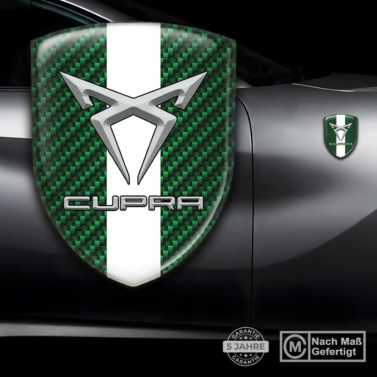 Cupra Aufkleber Wappen Emblem Premium-Edition