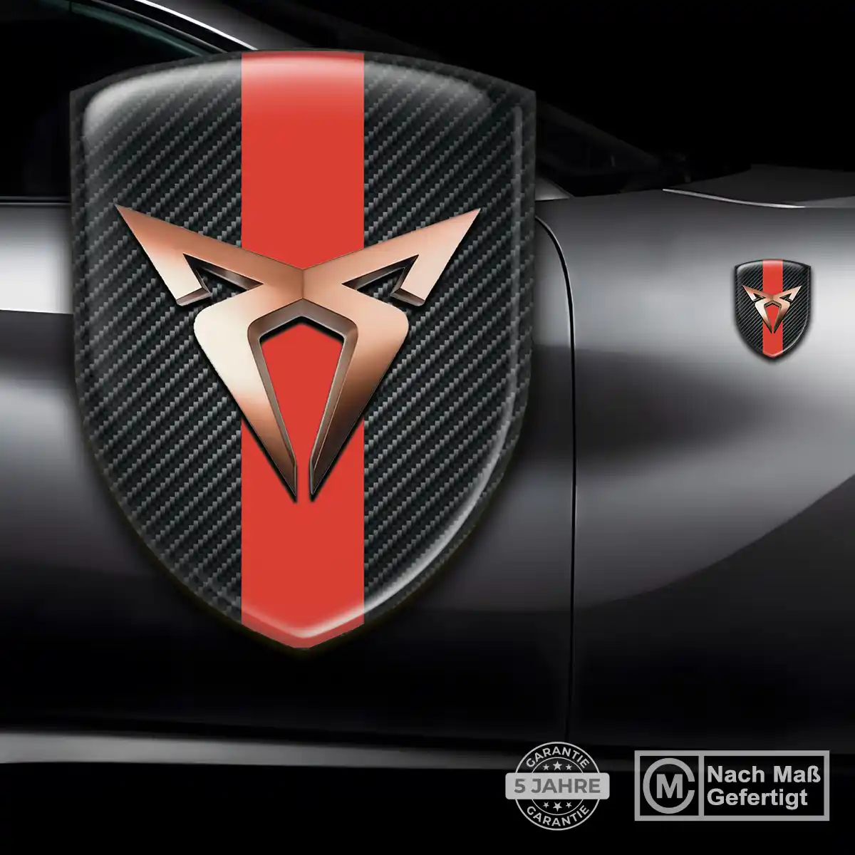 Cupra Aufkleber Wappen Stilvolles Design