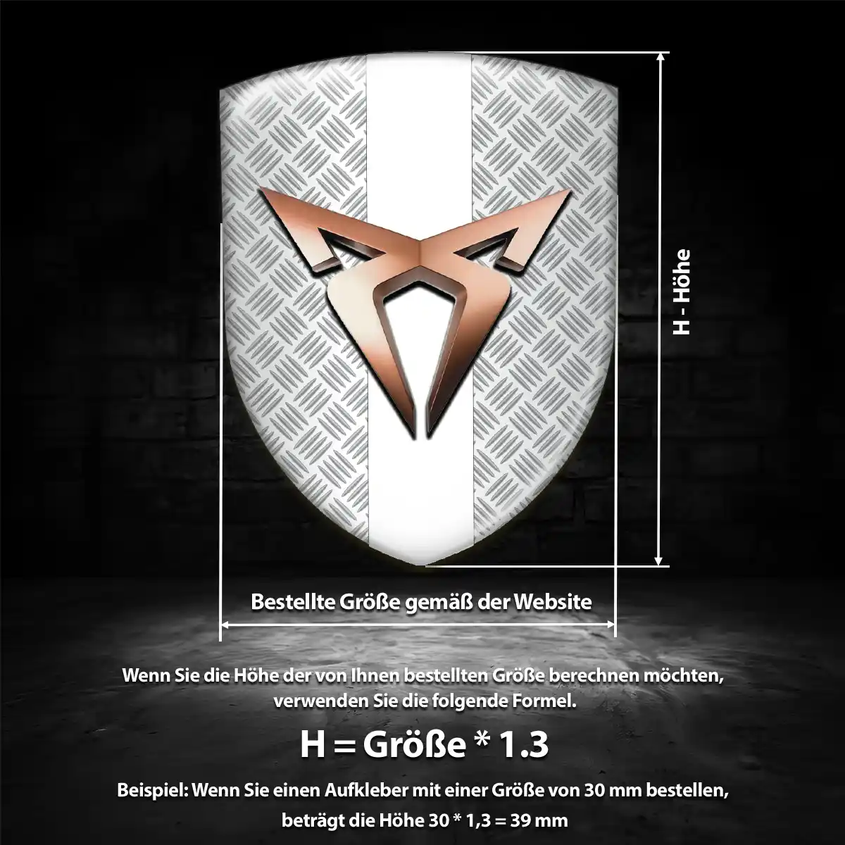 Cupra Emblem Aufkleber Auto Limitierte Auflage