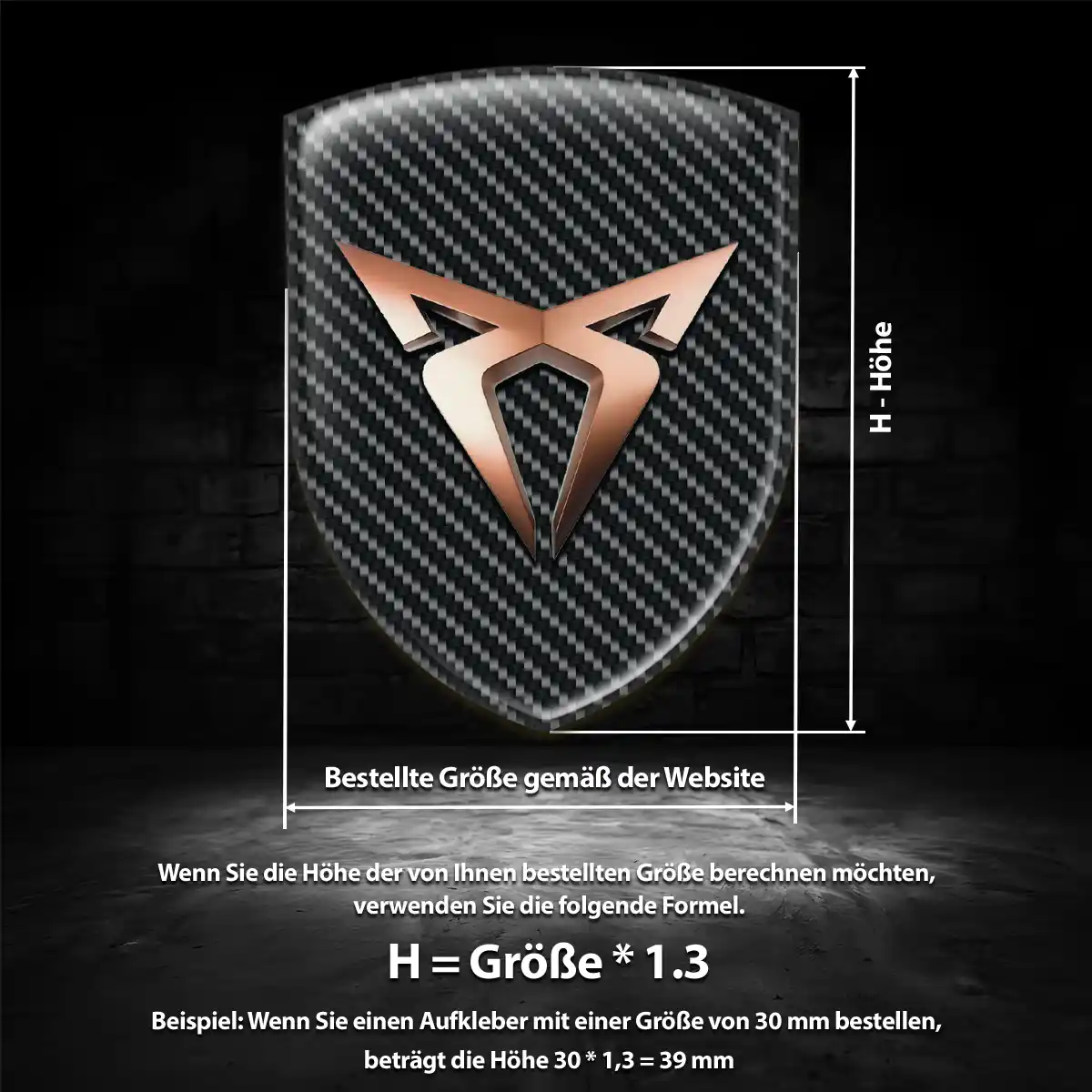 Cupra Emblem Aufkleber Limitierte Auflage