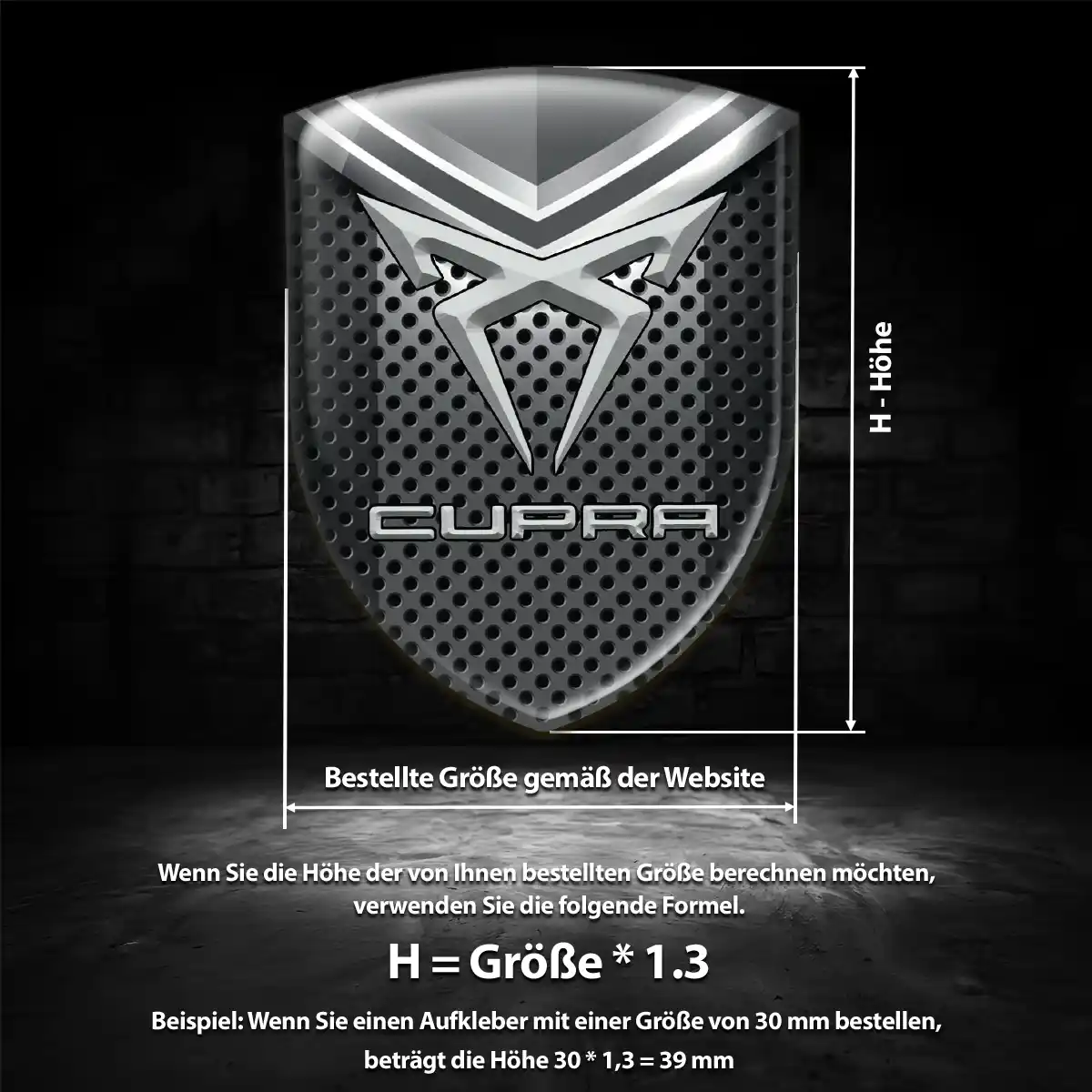 Cupra Emblem Auto Hohe Qualität
