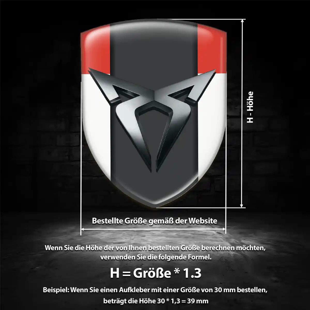 Cupra Emblem Auto Stilvolles Design