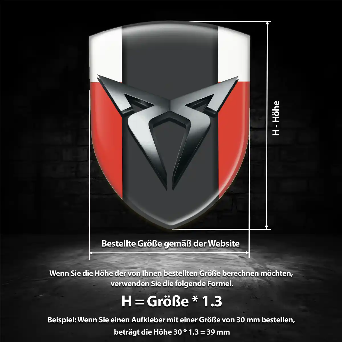 Cupra Emblem Hohe Qualität