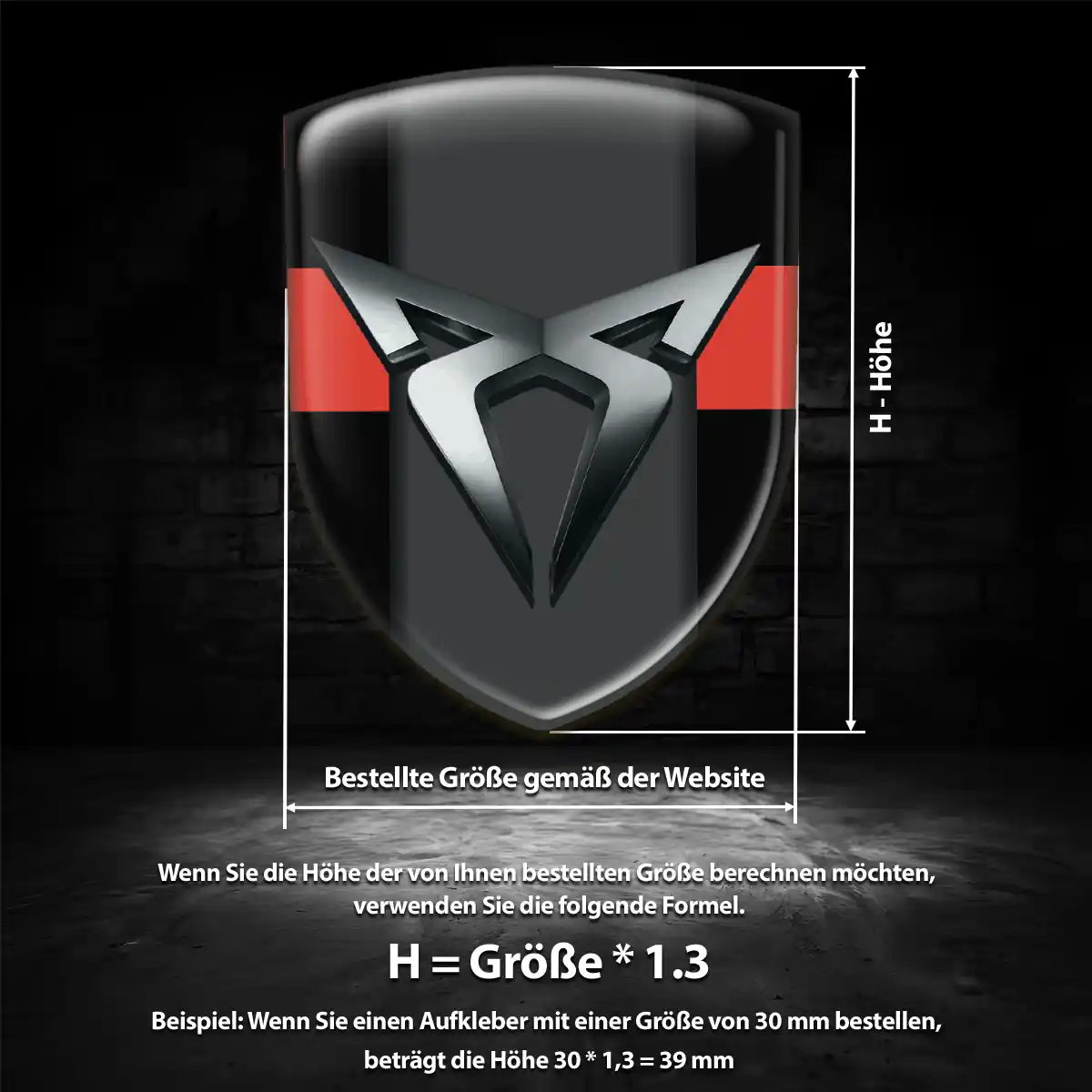 Cupra Emblem Stilvolles Design