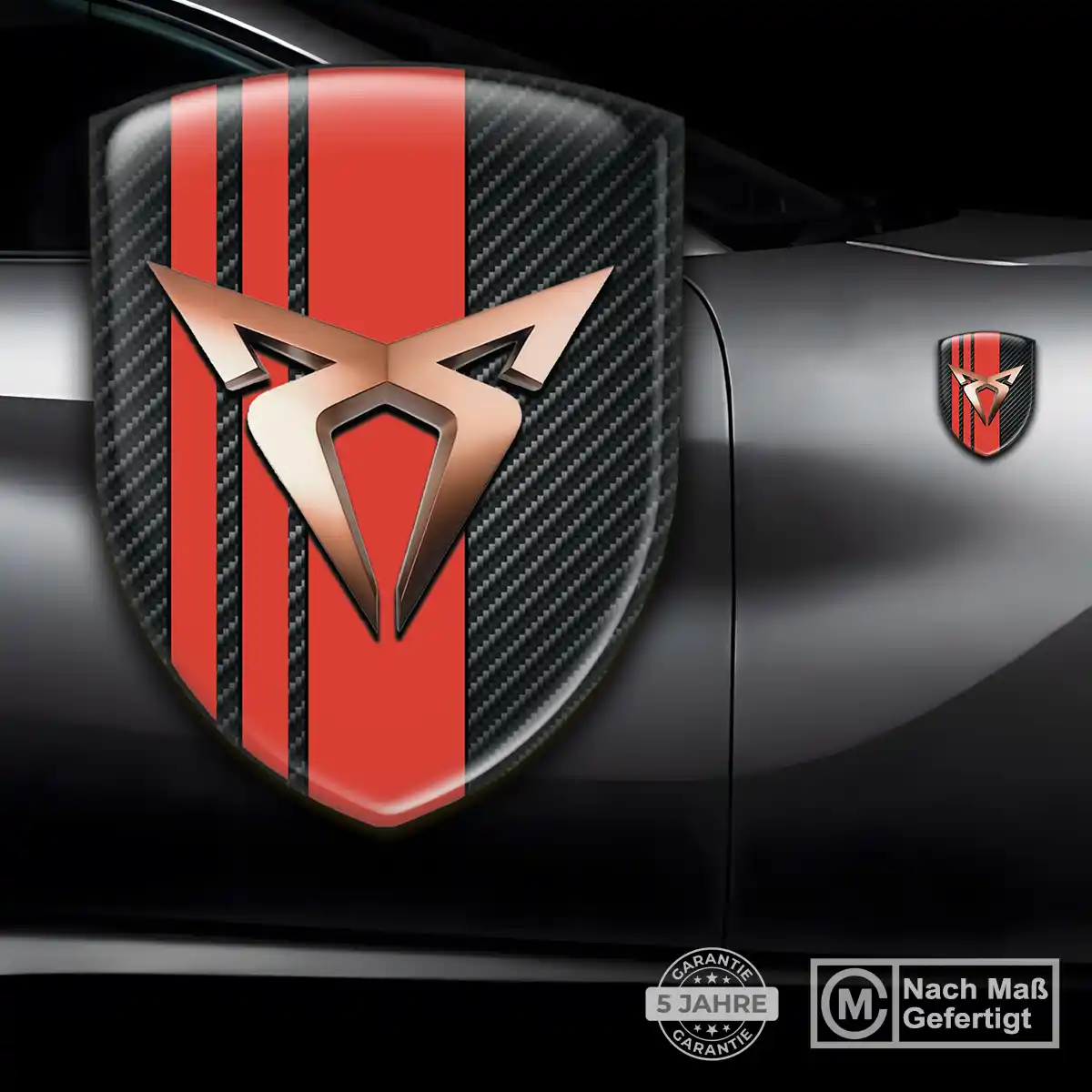 Cupra Emblem Wappen Aufkleber Stilvolles Design