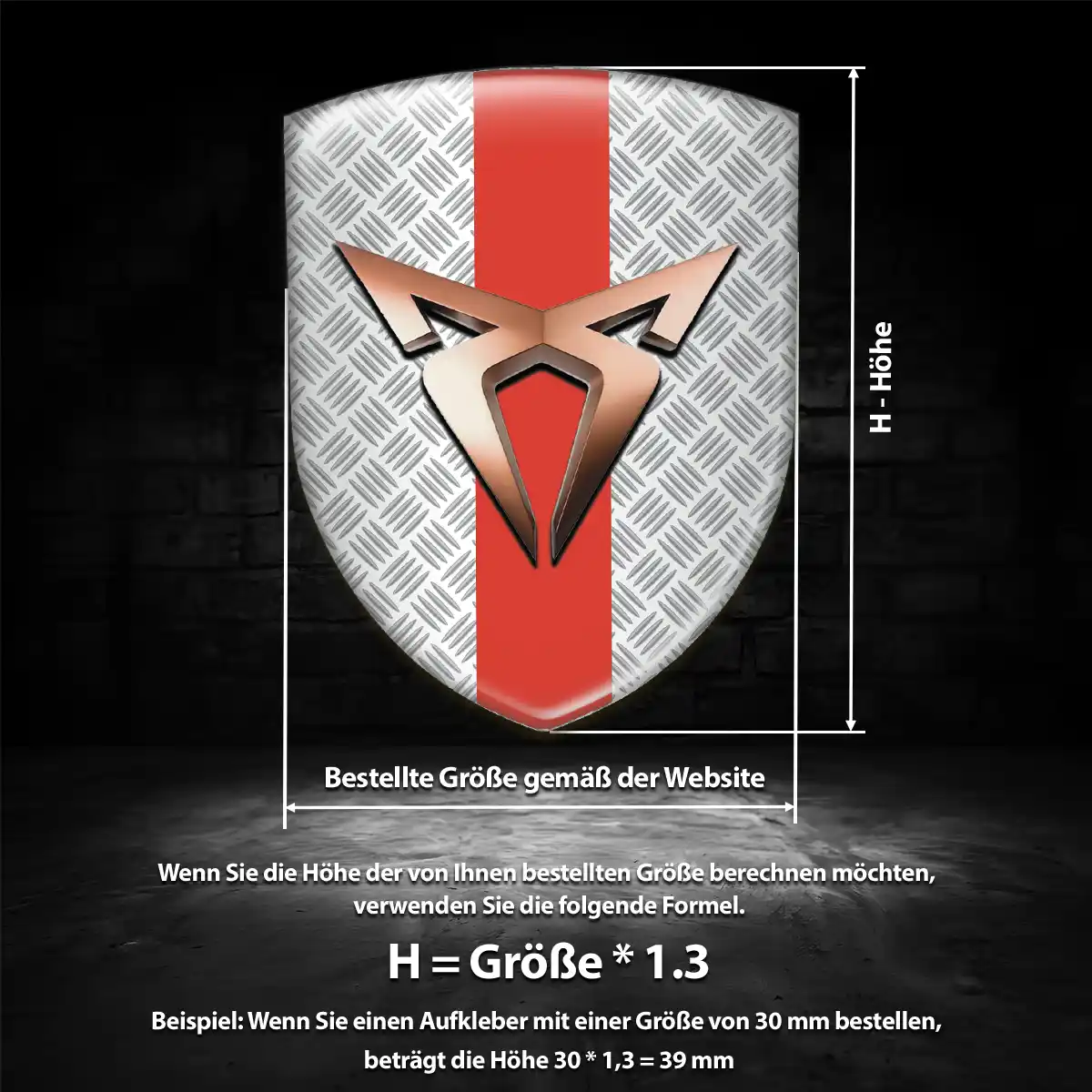 Cupra Emblem Wappen Auto Hohe Qualität