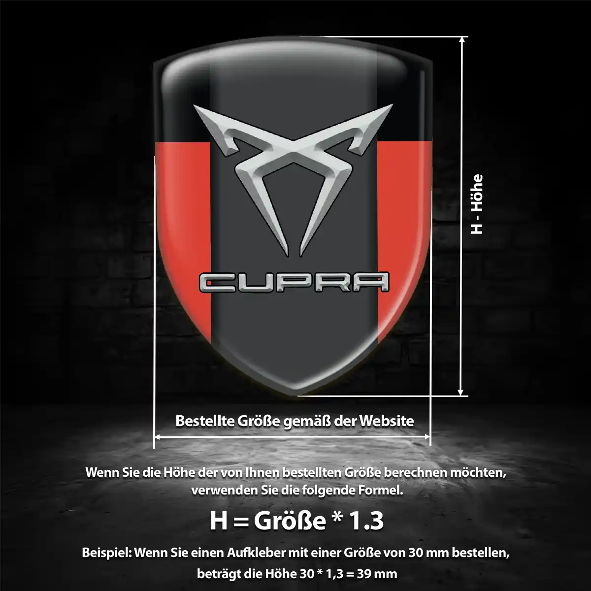 Cupra Emblem Wappen Premium-Edition