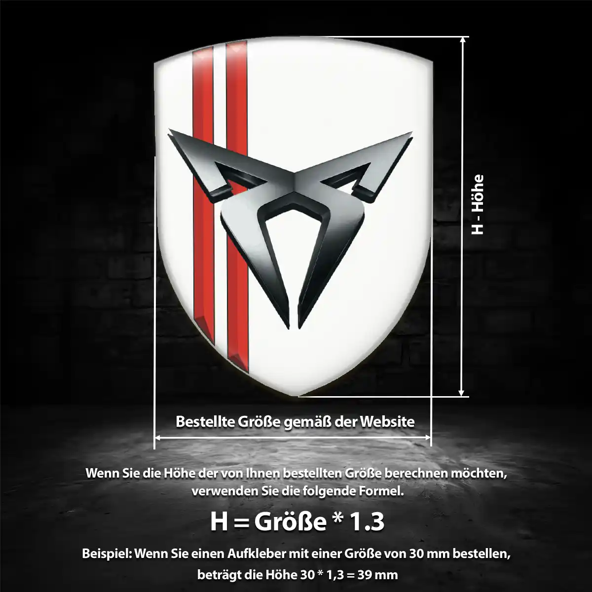 Cupra Embleme Premiumqualität