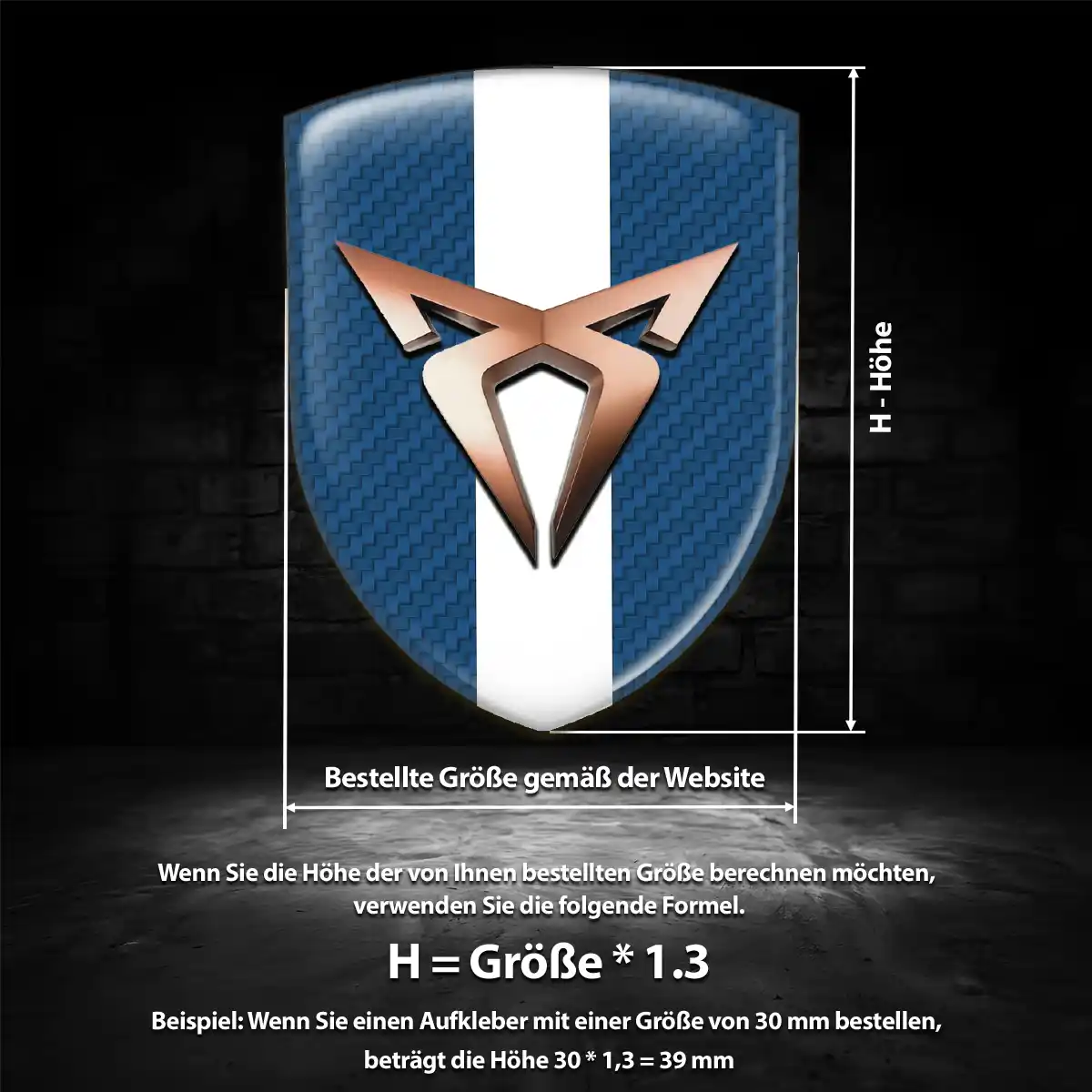 Cupra Embleme Silikon Aufkleber Auto Limitierte Auflage