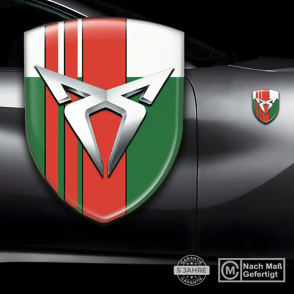 Cupra Embleme Silikon Aufkleber Auto Premium-Edition