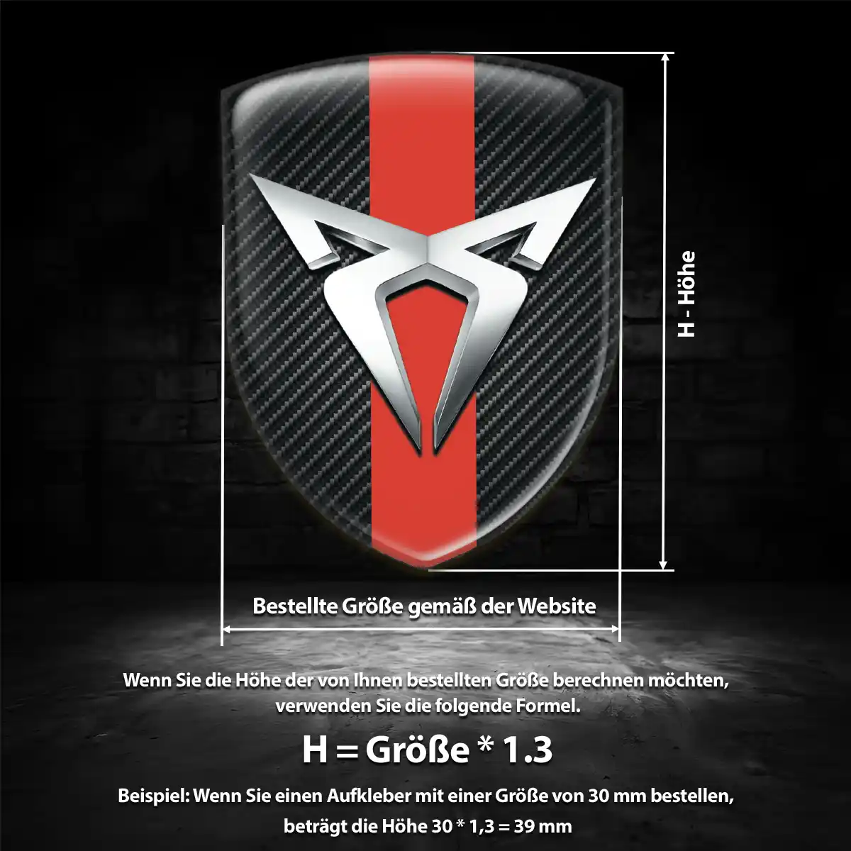 Cupra Embleme Silikon Aufkleber Limitierte Auflage