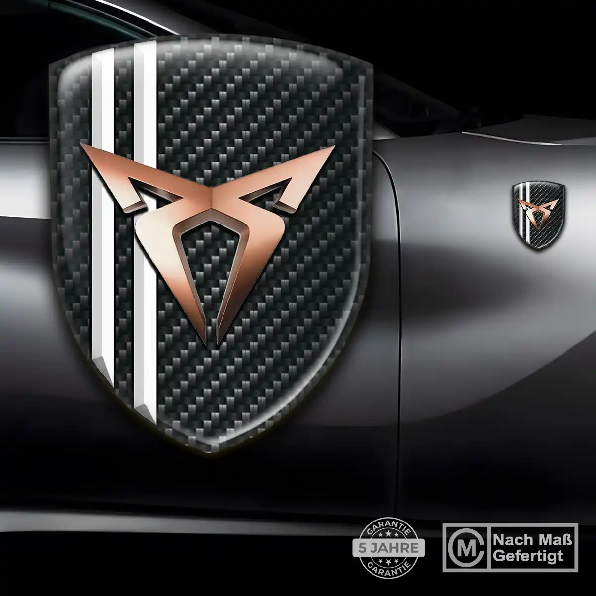 Cupra Silikon Aufkleber Embleme Auto Premium-Edition