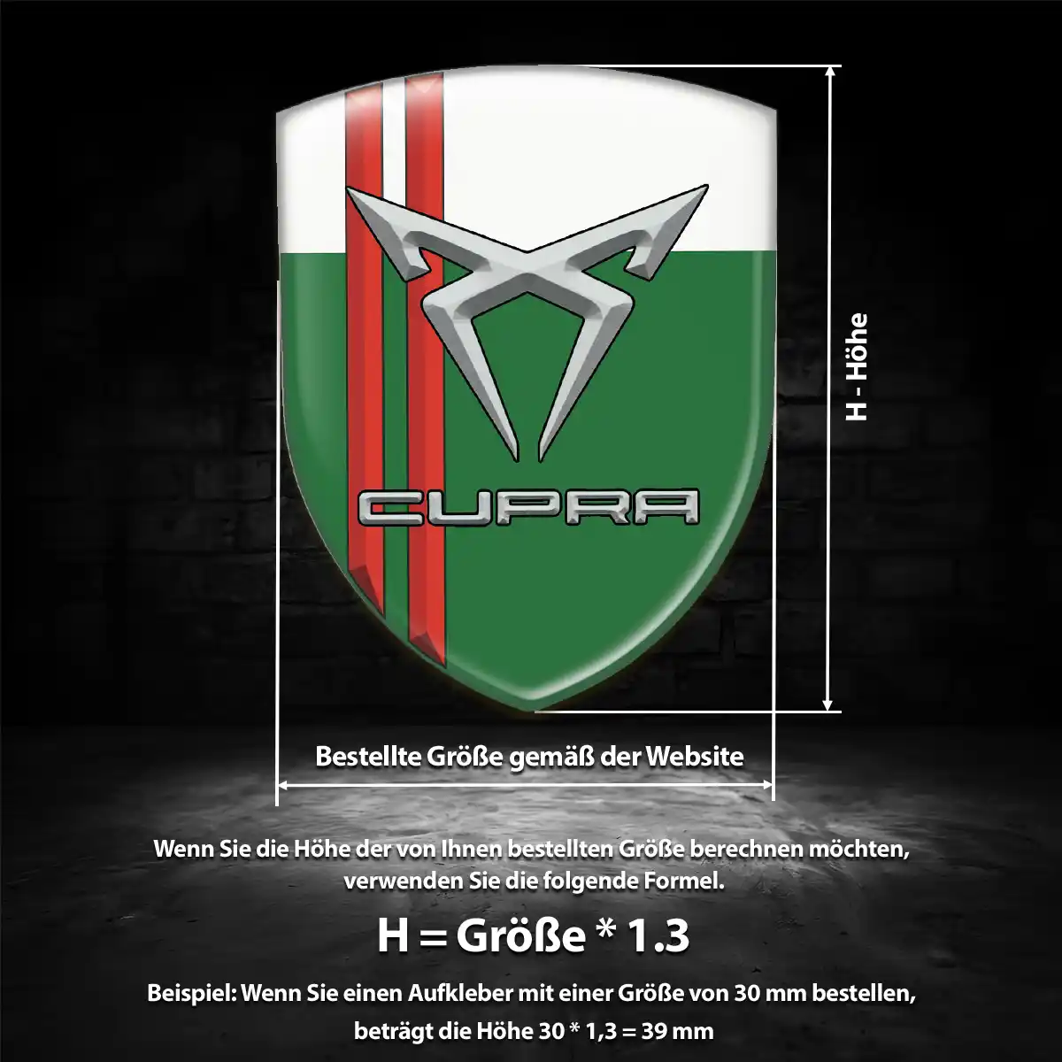 Cupra Silikon Aufkleber Embleme Auto Premiumqualität