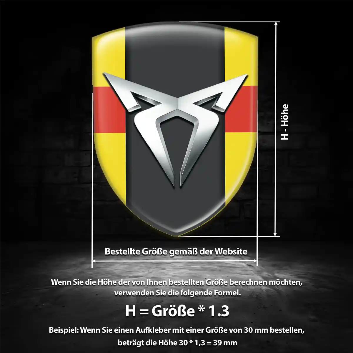 Cupra Silikon Aufkleber Embleme Limitierte Auflage