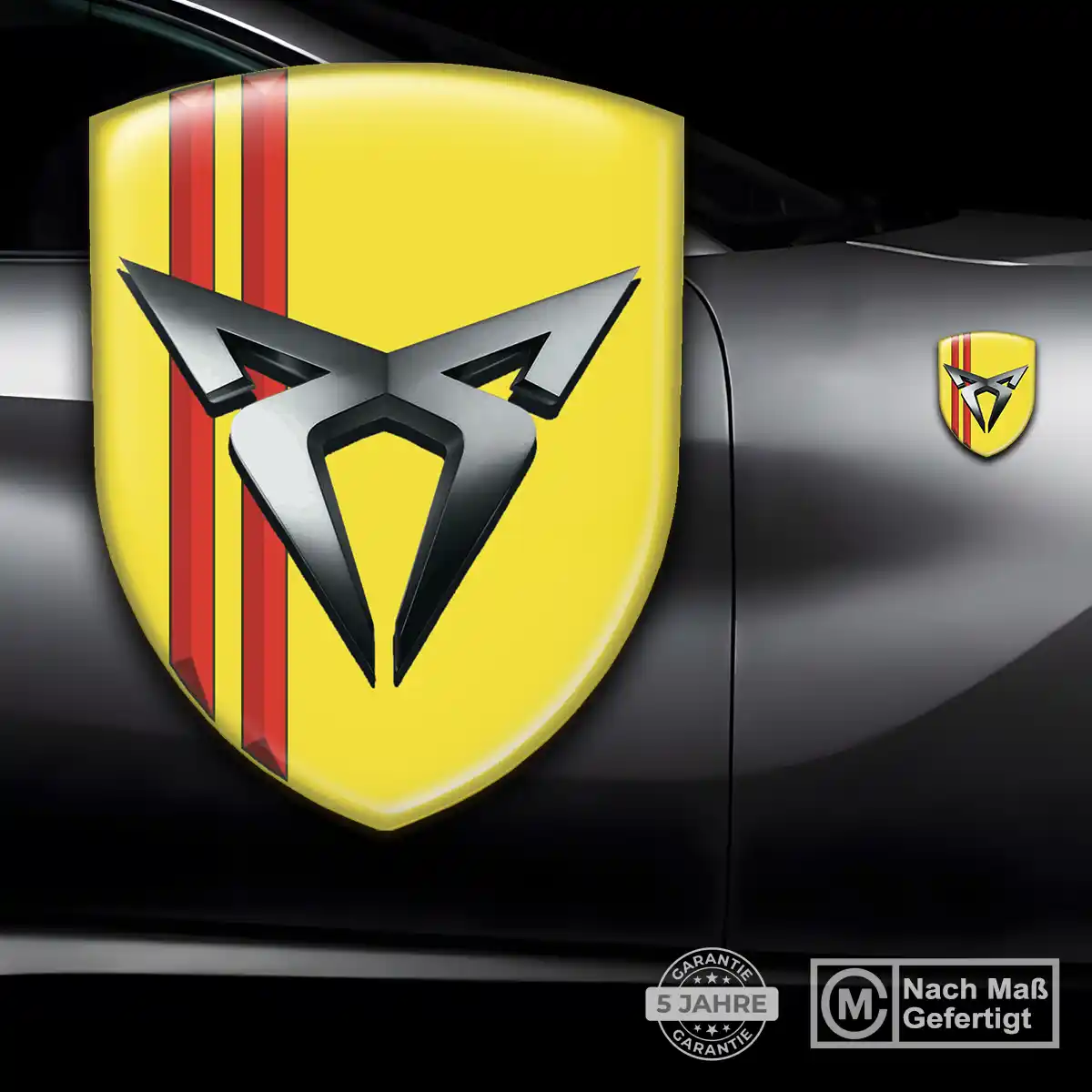 Cupra Silikon Aufkleber Wappen Auto Hohe Qualität