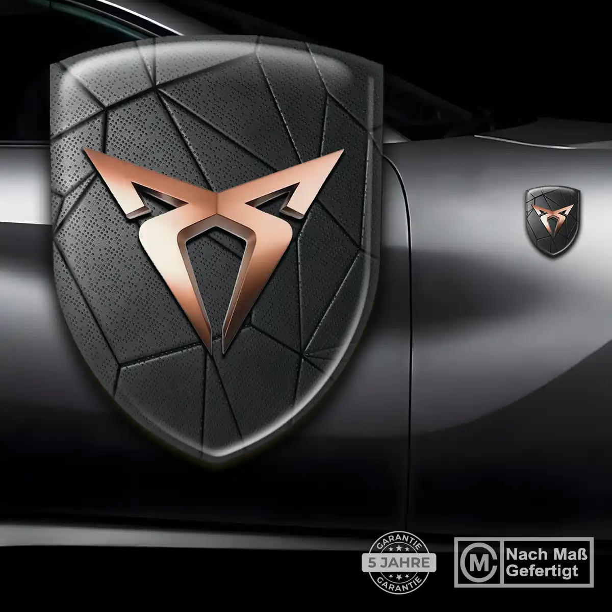 Cupra Silikon Aufkleber Wappen Auto Premium-Edition
