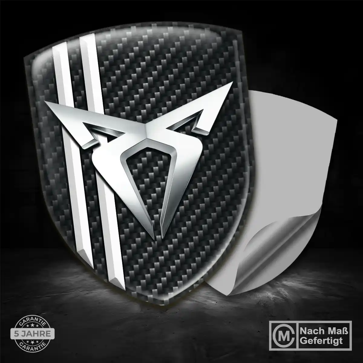 Cupra Silikon Aufkleber Wappen Auto Premiumqualität