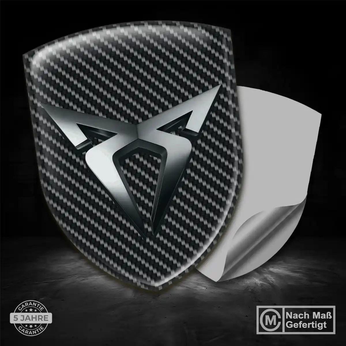 Cupra Silikon Aufkleber Wappen Premium-Edition