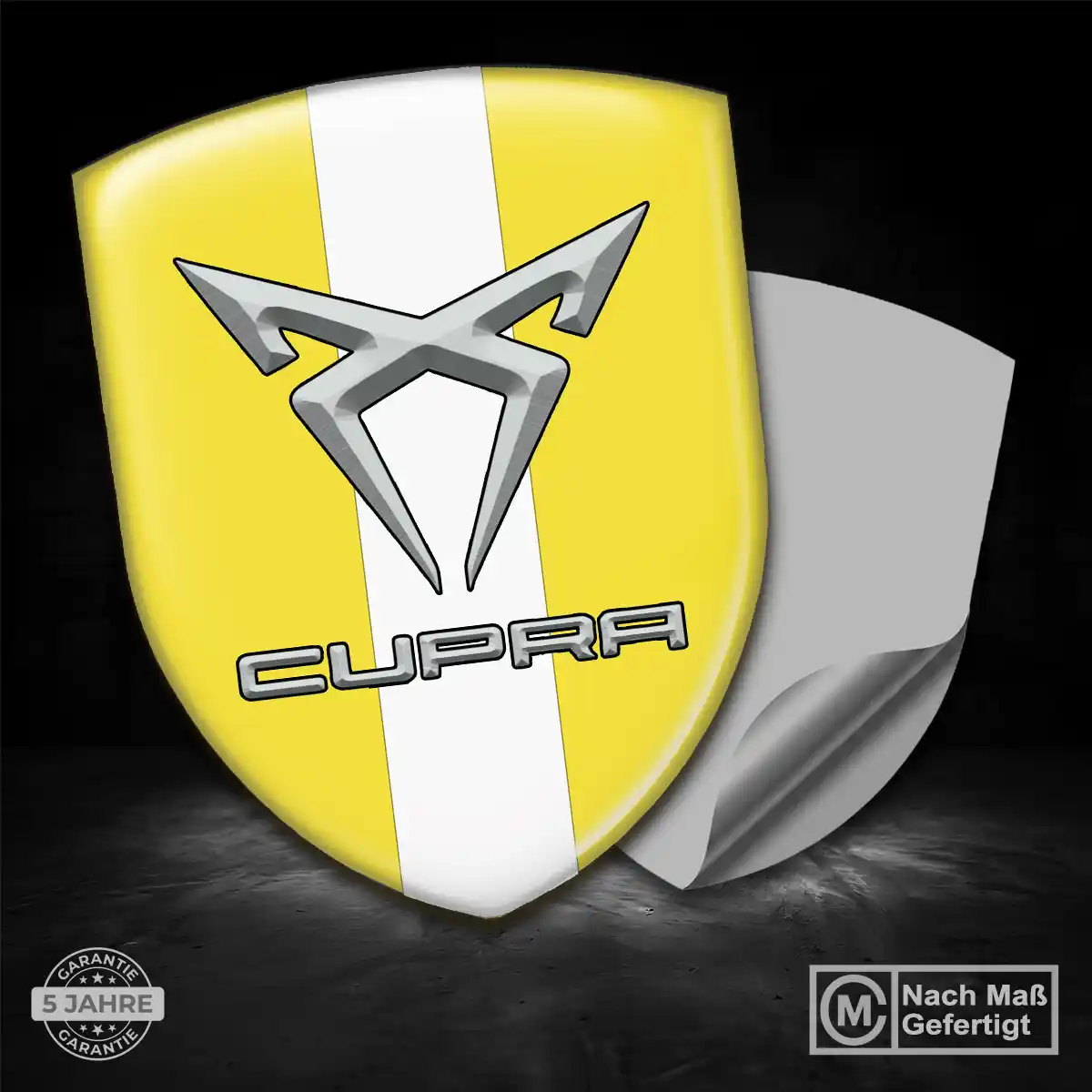 Cupra Silikon Aufkleber Wappen Premiumqualität