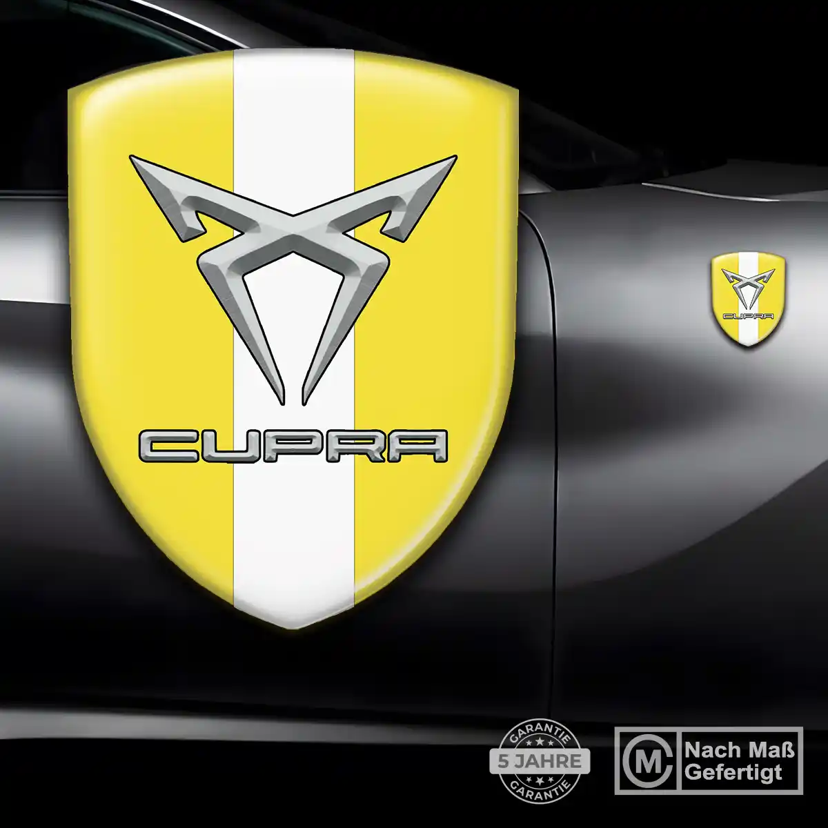 Cupra Silikon Aufkleber Wappen Premiumqualität
