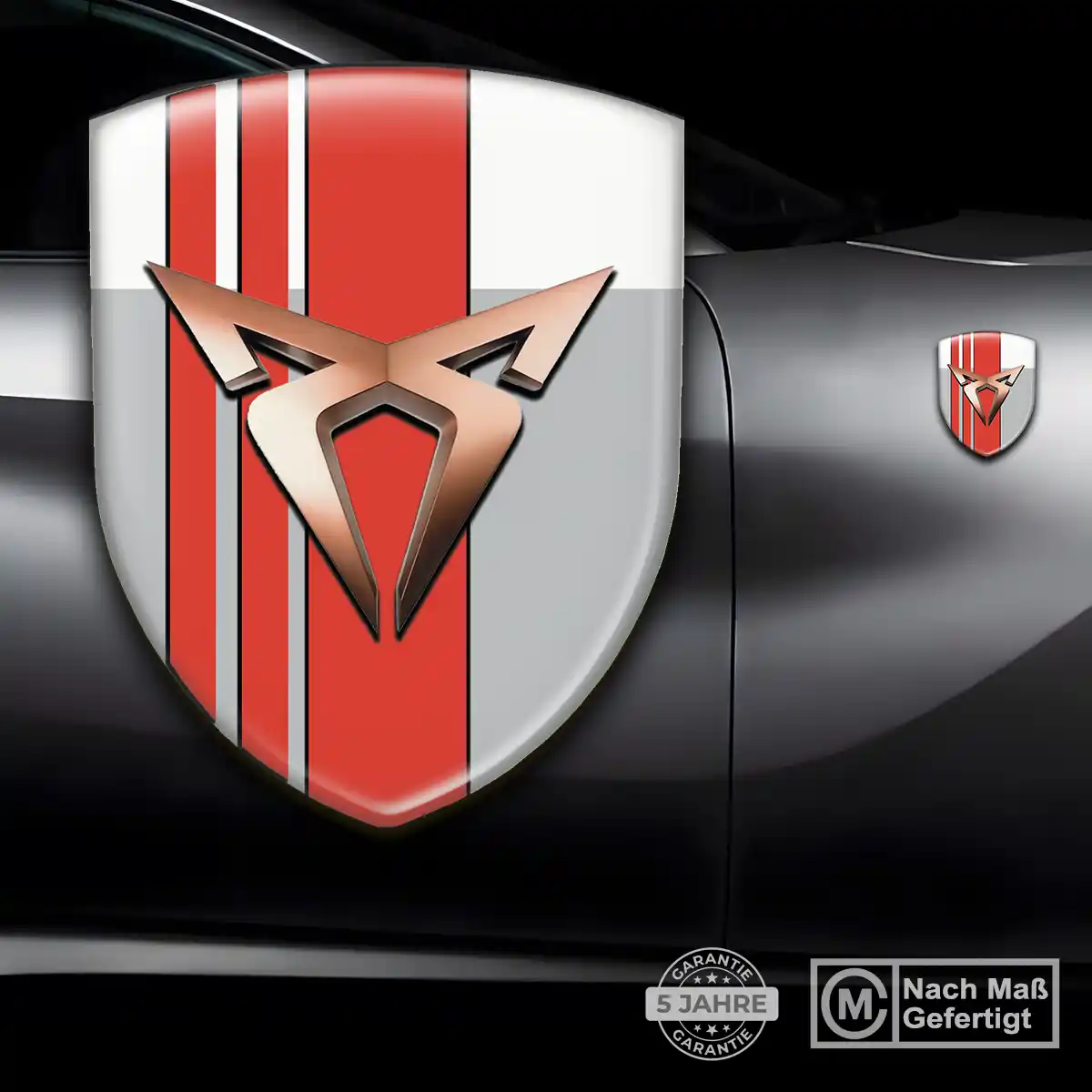 Cupra Silikon Aufkleber Wappen Stilvolles Design