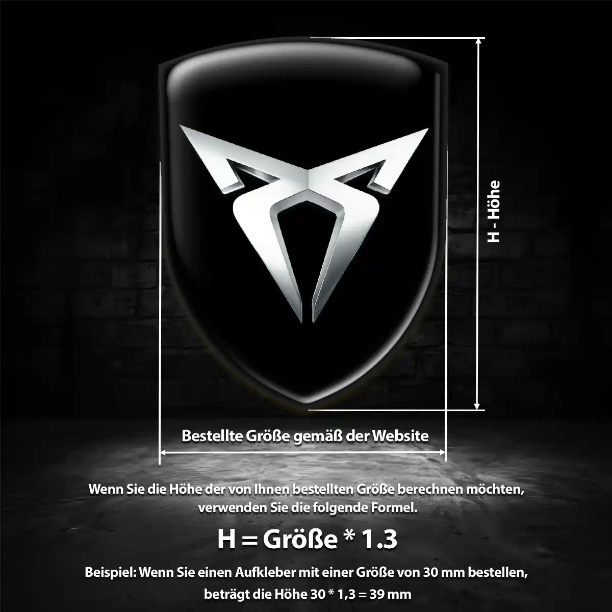 Cupra Wappen Aufkleber Emblem Auto Hohe Qualität