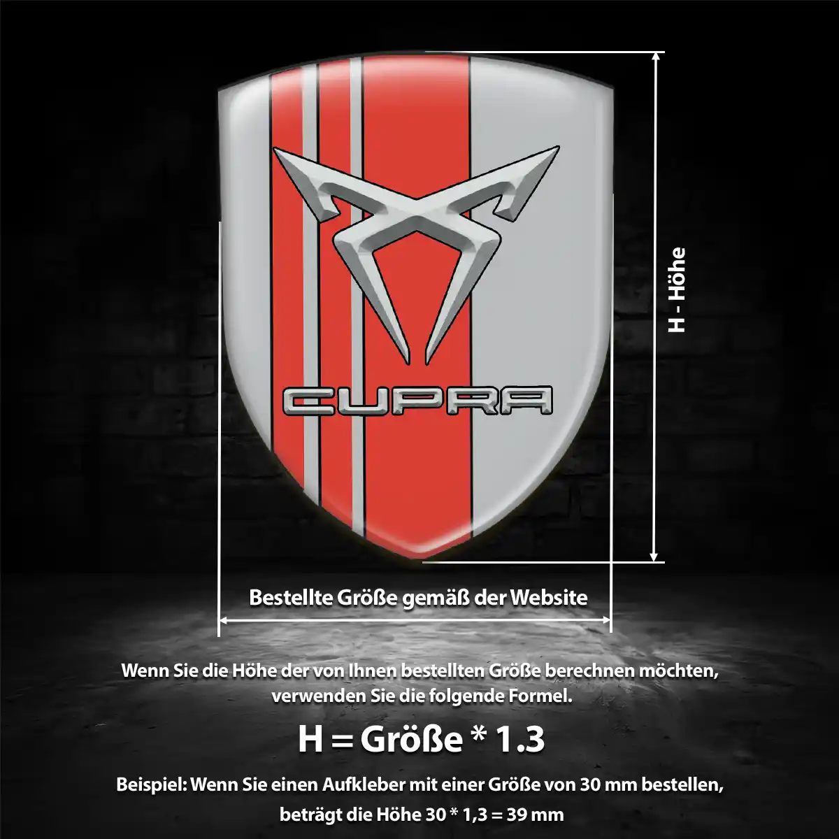 Cupra Wappen Aufkleber Limitierte Auflage