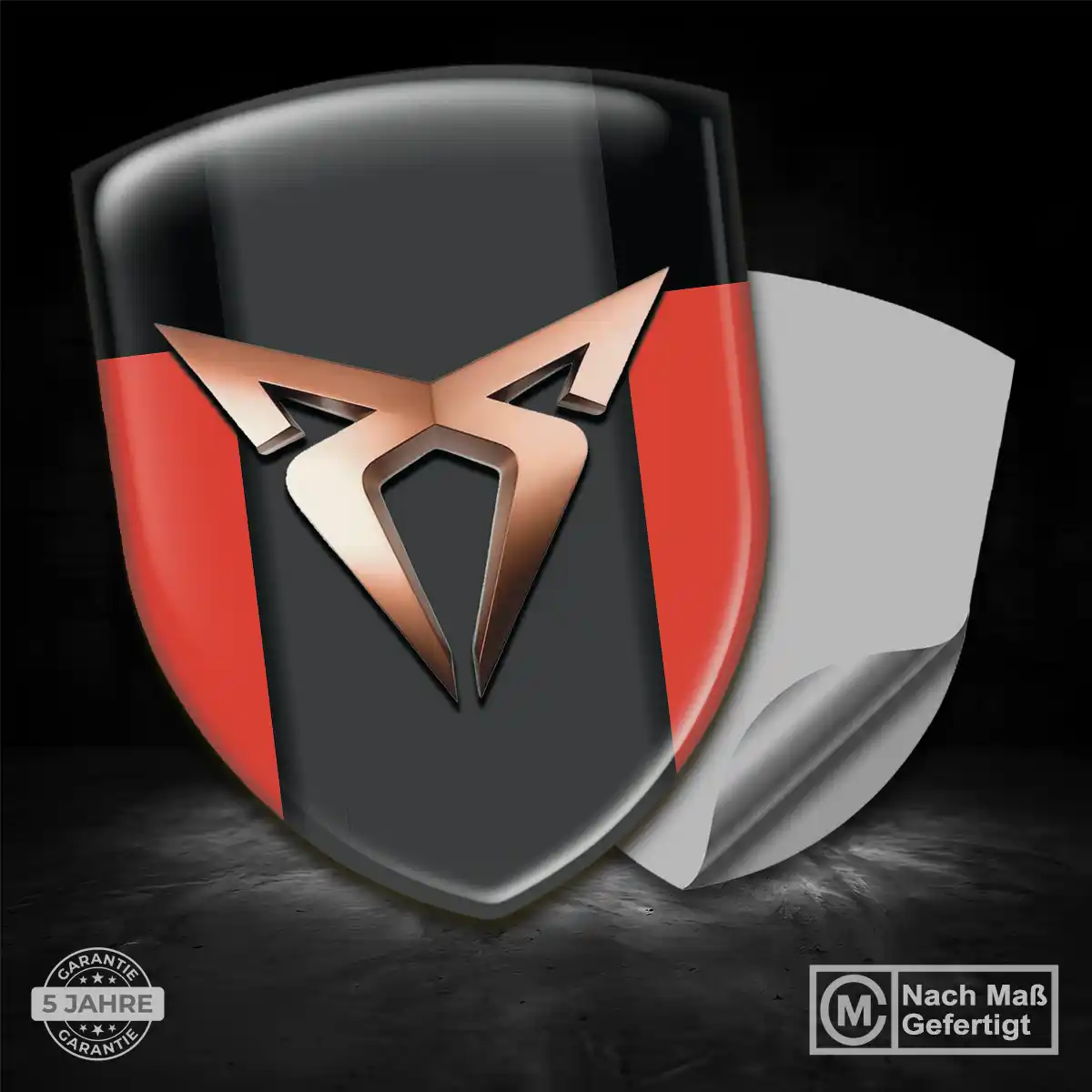 Cupra Wappen Emblem Aufkleber Auto Premium-Edition