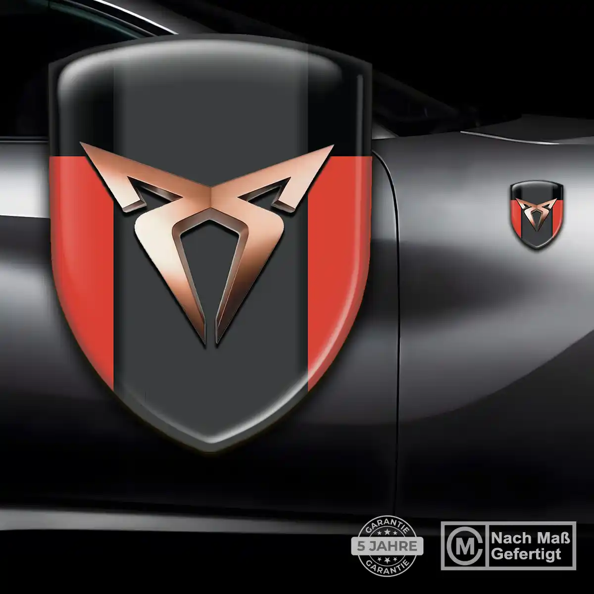 Cupra Wappen Emblem Aufkleber Auto Premium-Edition