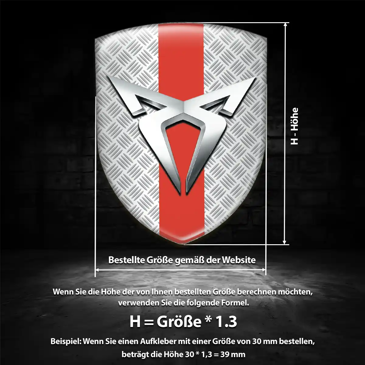 Cupra Wappen Emblem Aufkleber Auto Premiumqualität