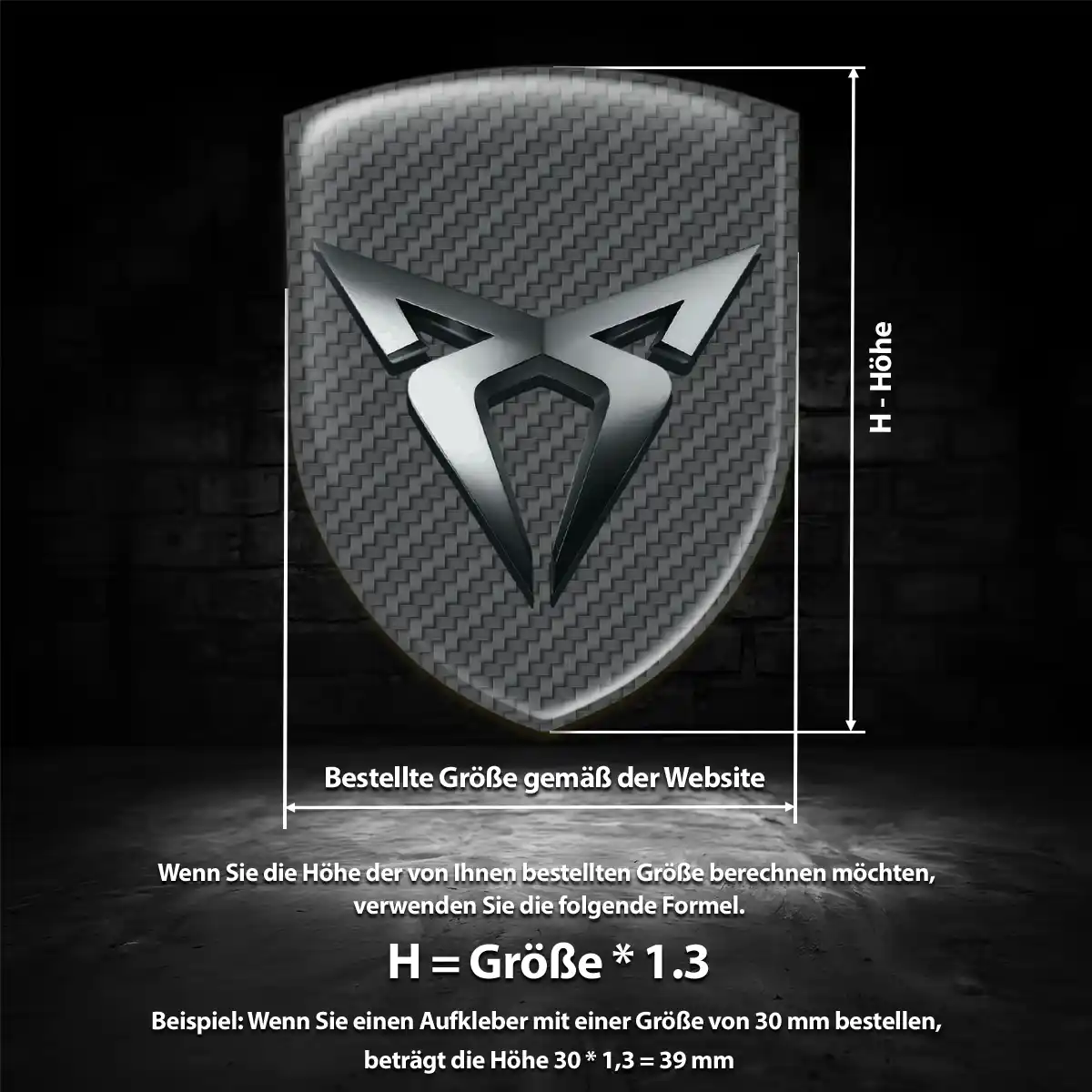Cupra Wappen Emblem Auto Limitierte Auflage