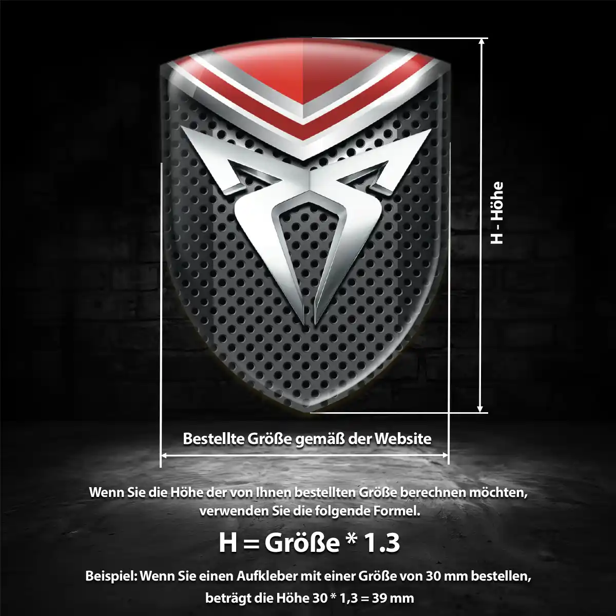 Cupra Wappen Emblem Auto Premium-Edition