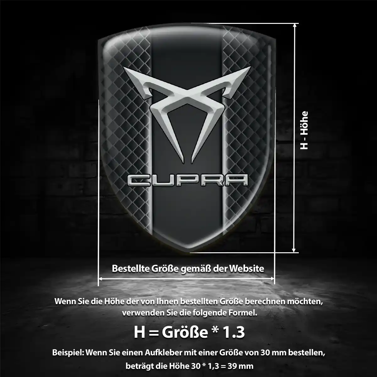 Cupra Wappen Emblem Auto Premiumqualität