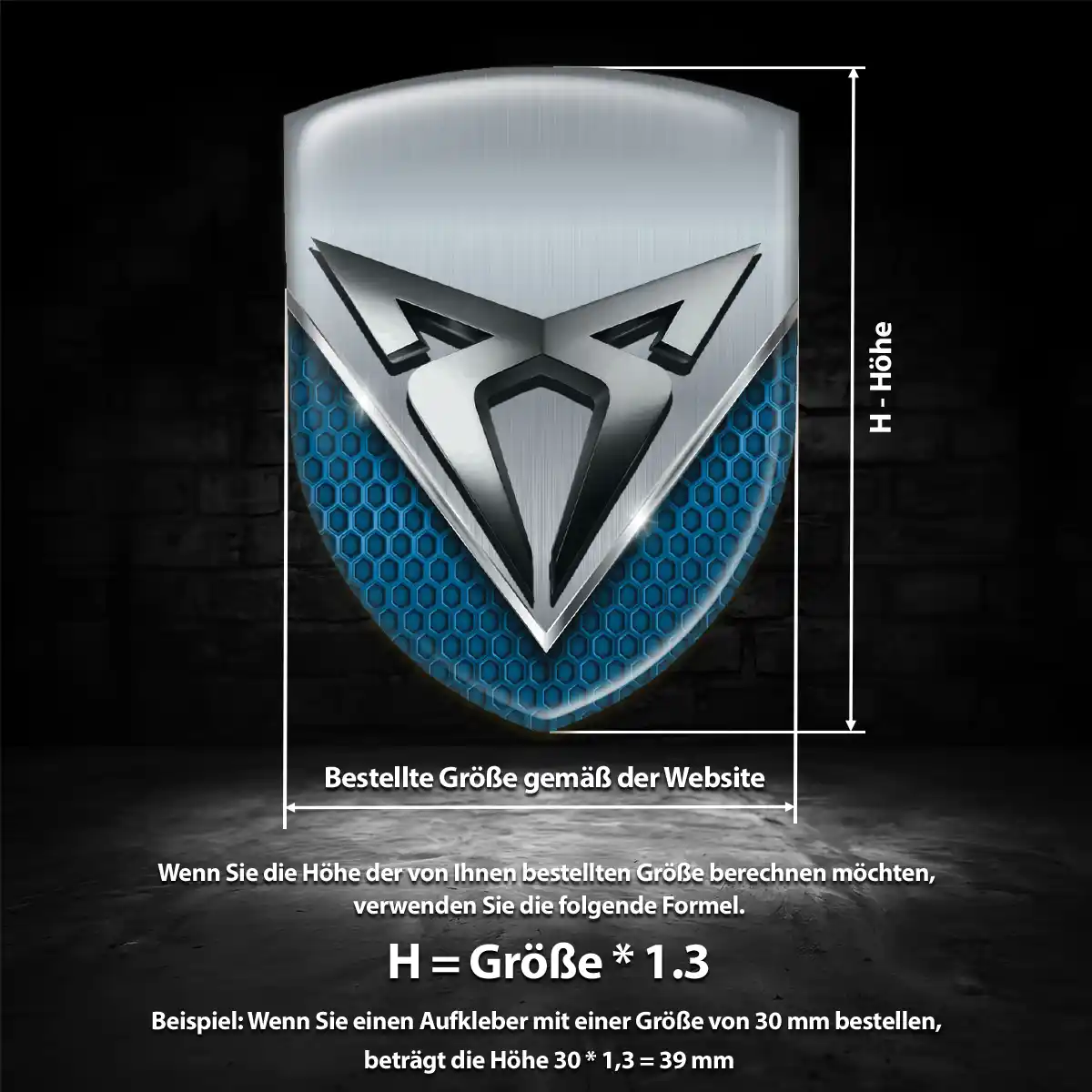 Cupra Wappen Emblem Auto Stilvolles Design