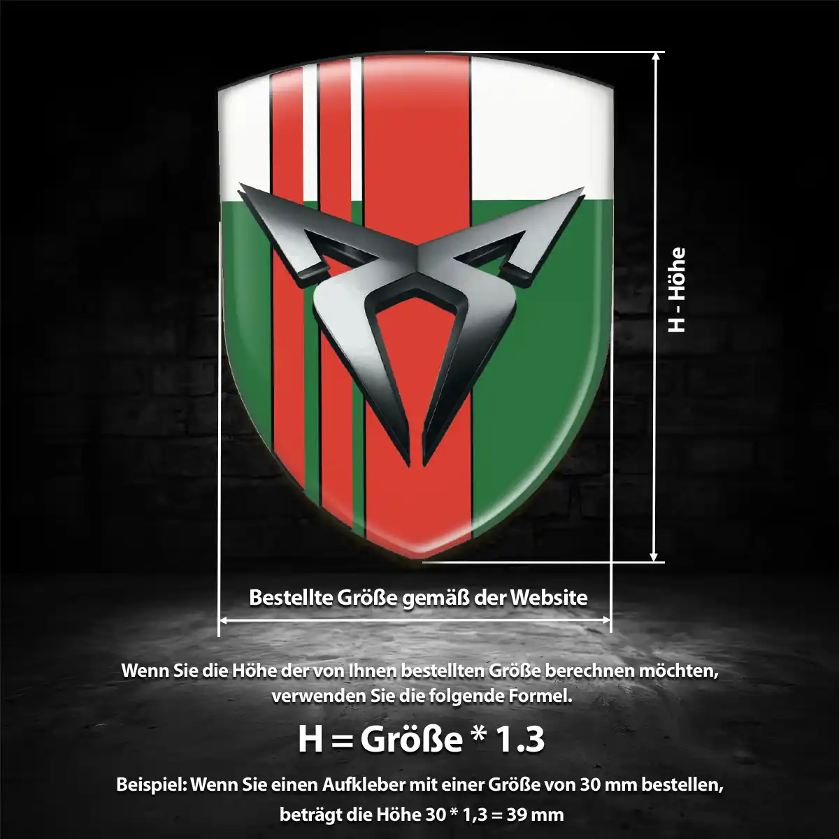 Cupra Wappen Emblem Limitierte Auflage