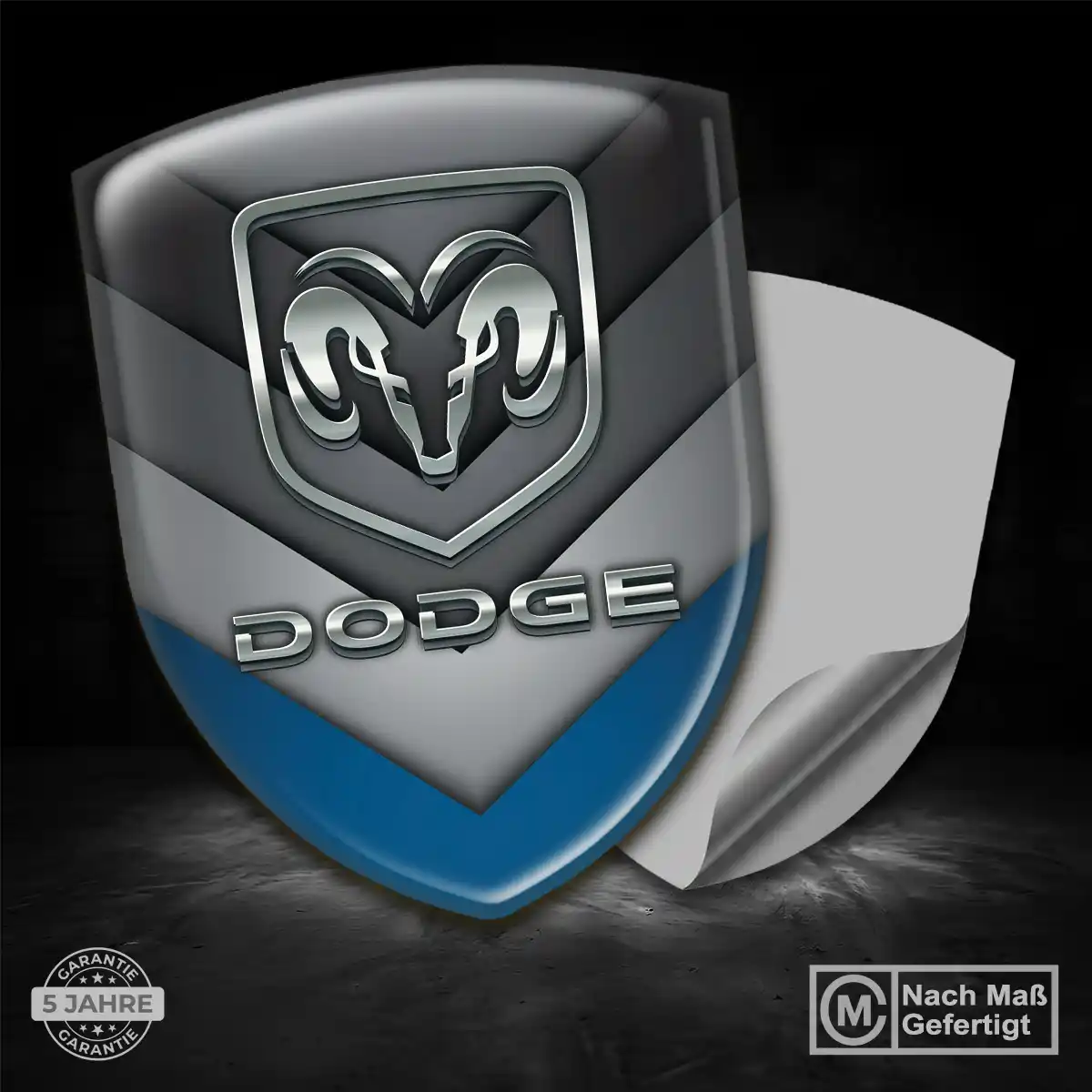 Dodge 3D Gel Aufkleber Emblem Auto Stilvolles Design