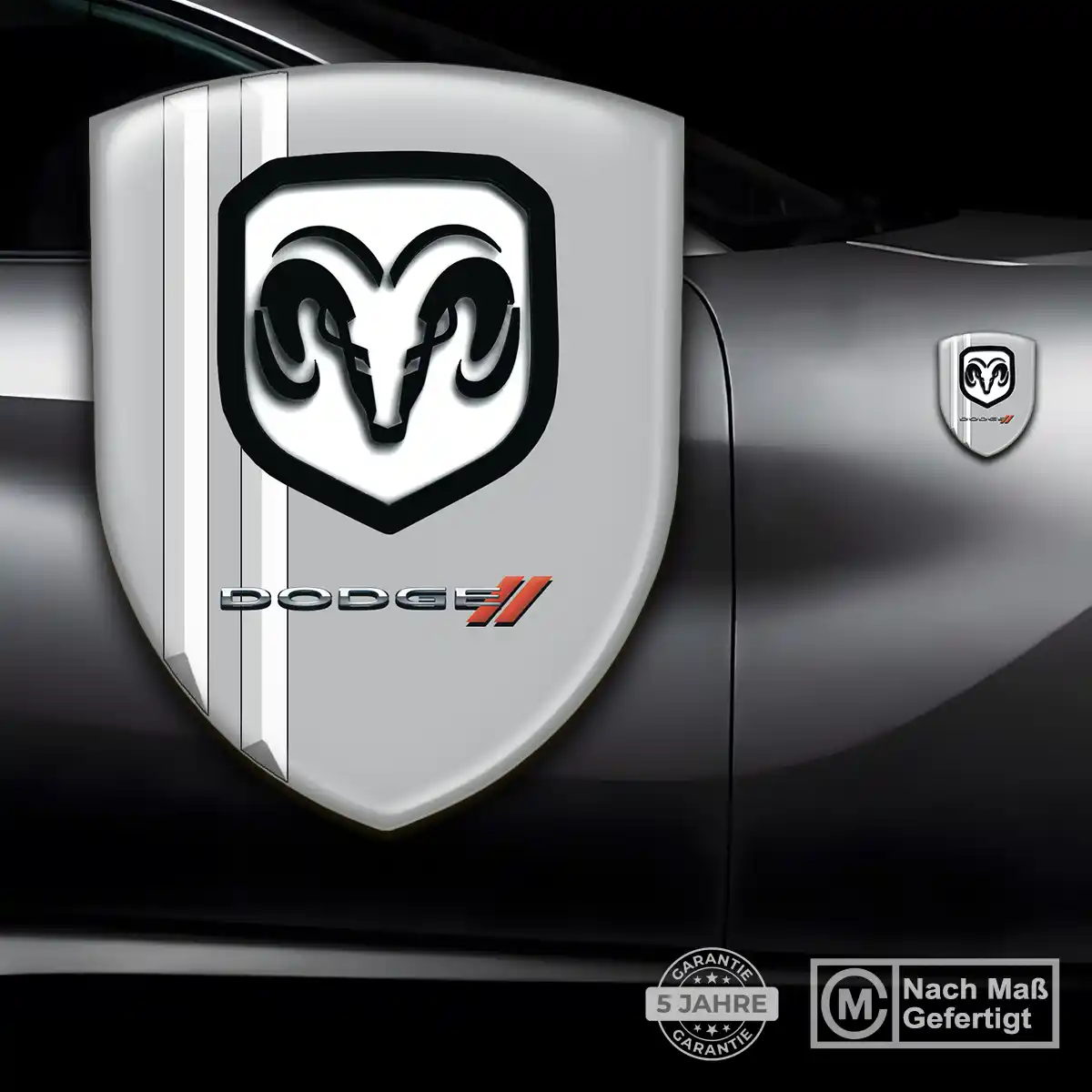 Dodge 3D Gel Aufkleber Emblem Hohe Qualität