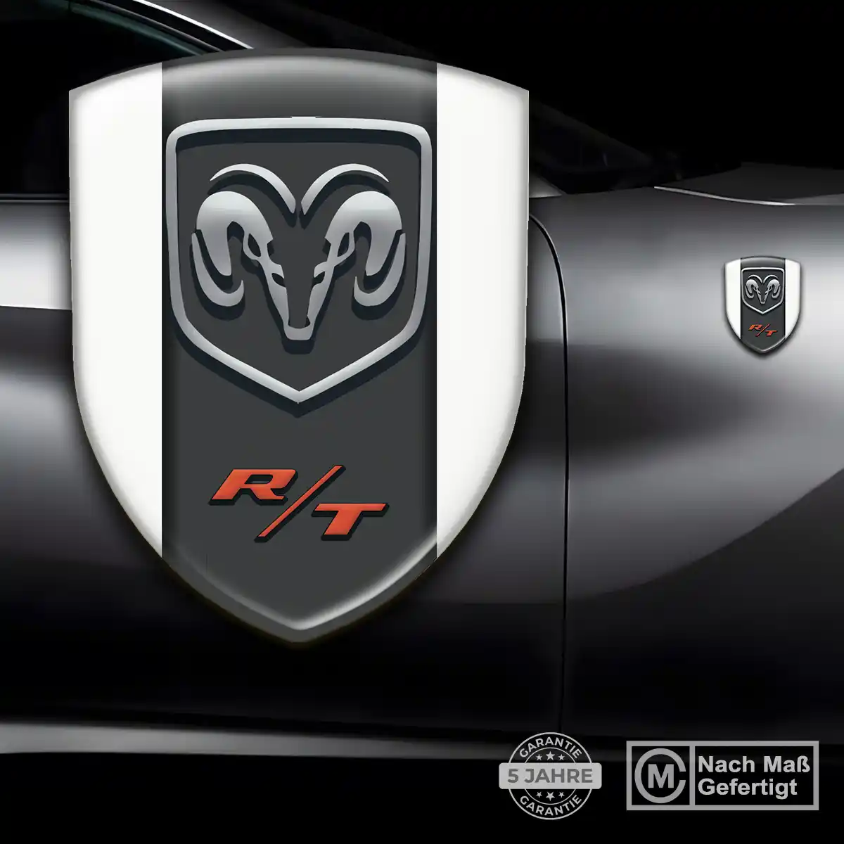 Dodge 3D Gel Aufkleber Embleme Auto Stilvolles Design